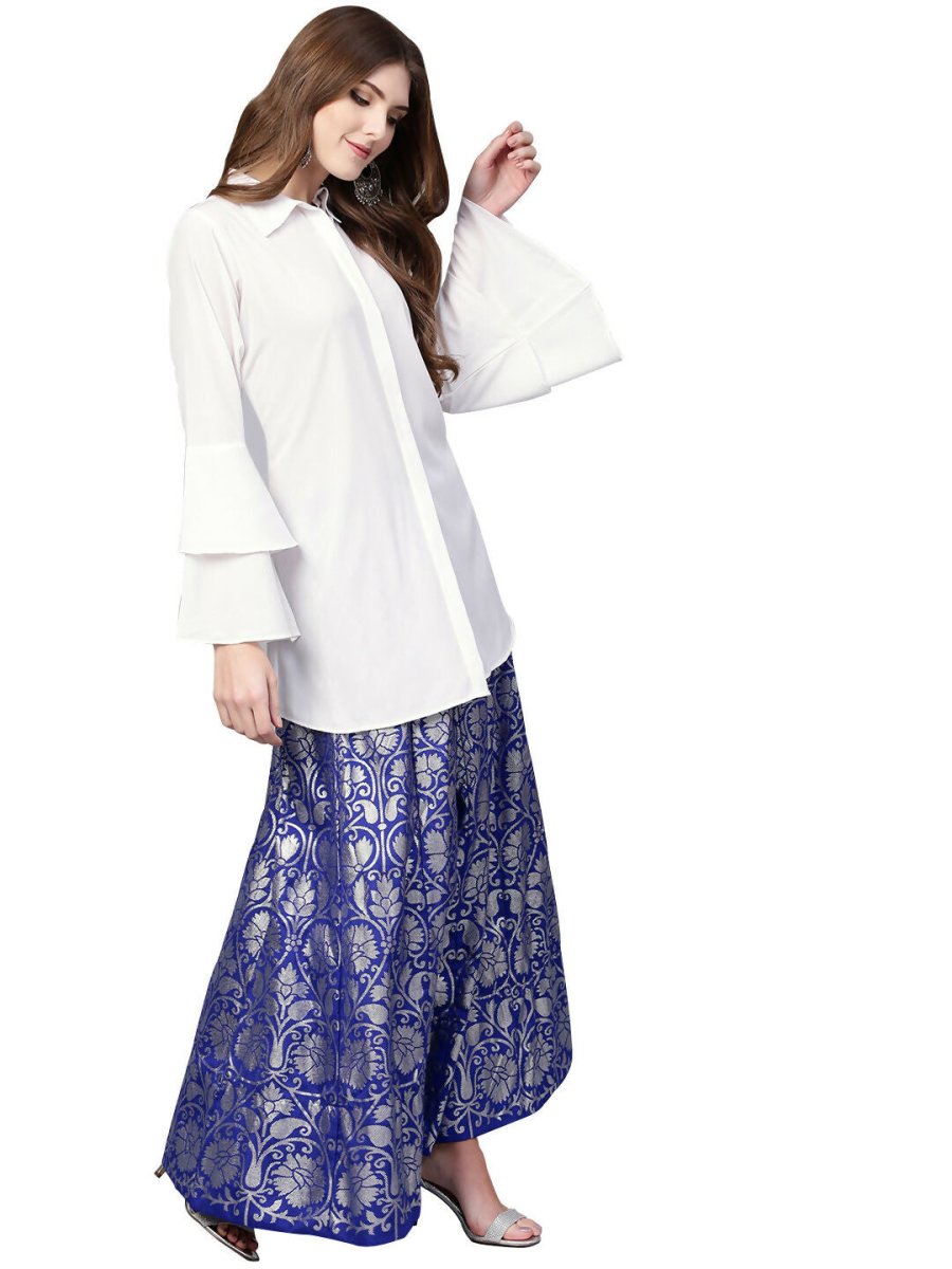 Ahalyaa Women's Traditional Wea Co-ods - White