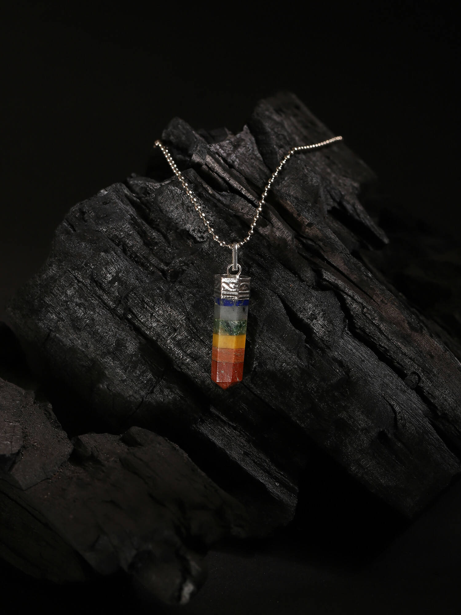 Silver-Plated Necklace - Ruby Raang