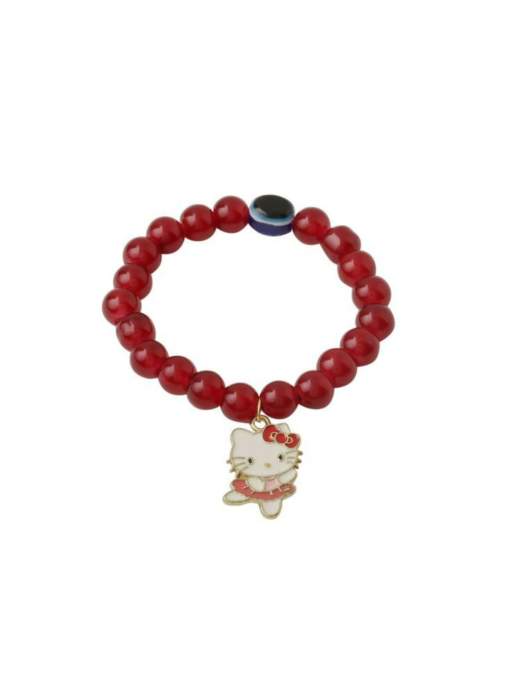 NVR Men & Women Maroon Artificial Beads Stylish Bracelet
