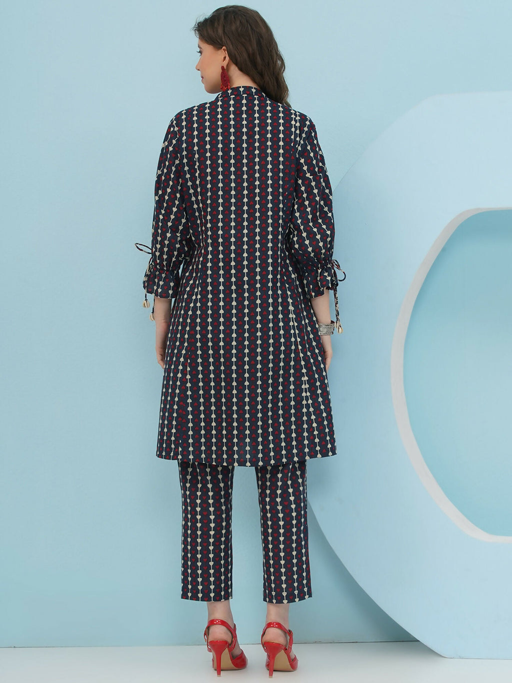 Joban Fashion Blue Printed Co Ord Set