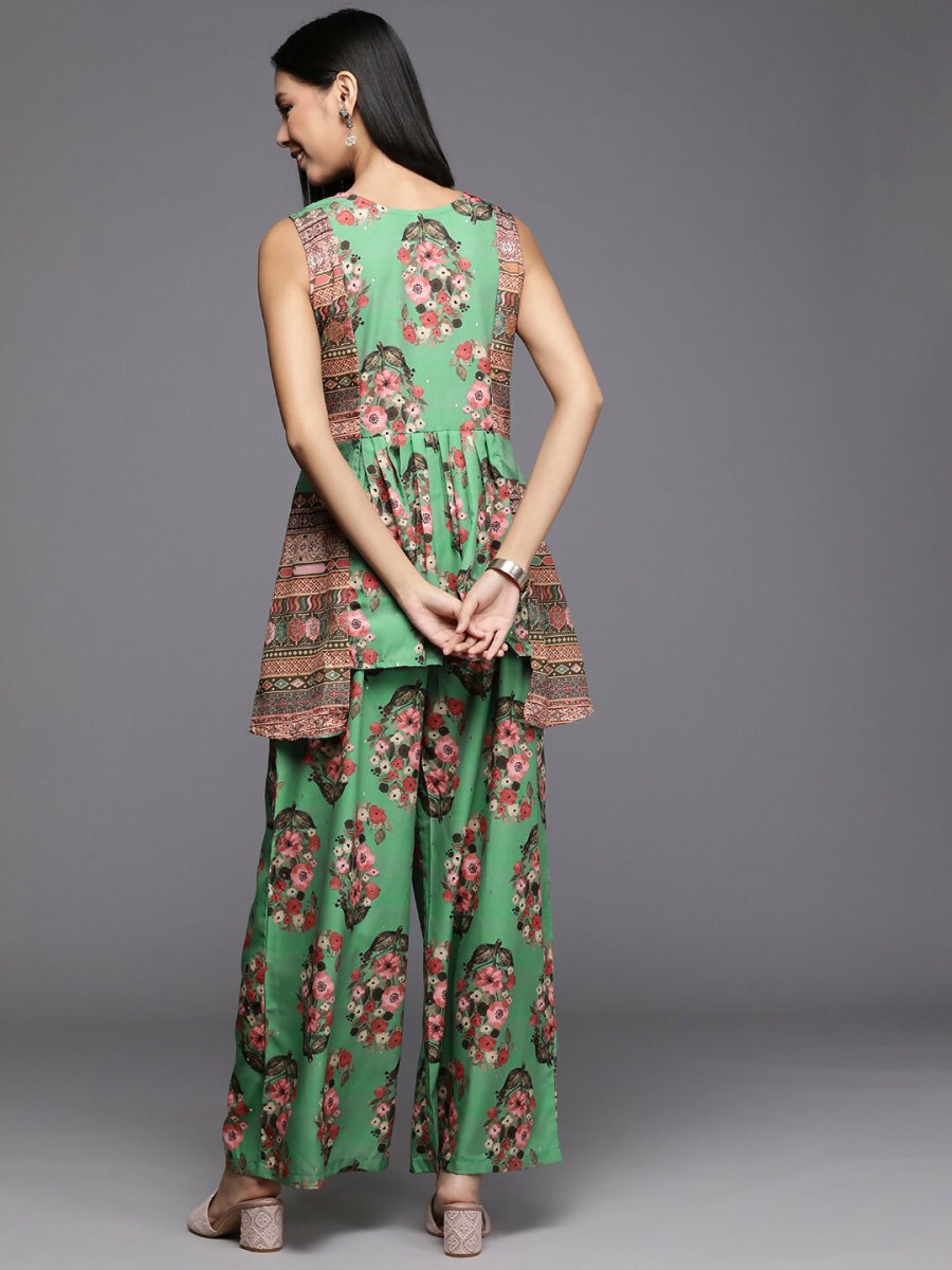 Ahalyaa Women's Traditional Wear Co-ods - Green