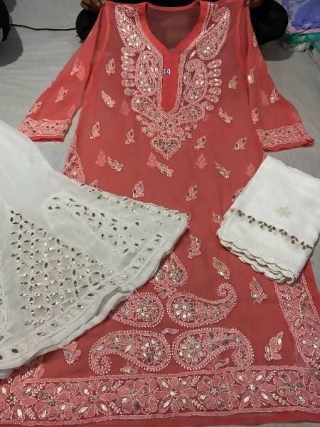 Arfa Fashion House New Collection Of Chikankari Gota Patti Lovers