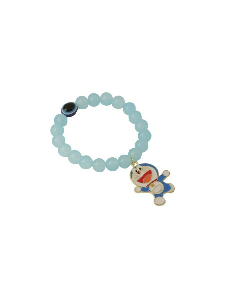 NVR Men & Women Sky Blue Artificial Beads Stylish Bracelet