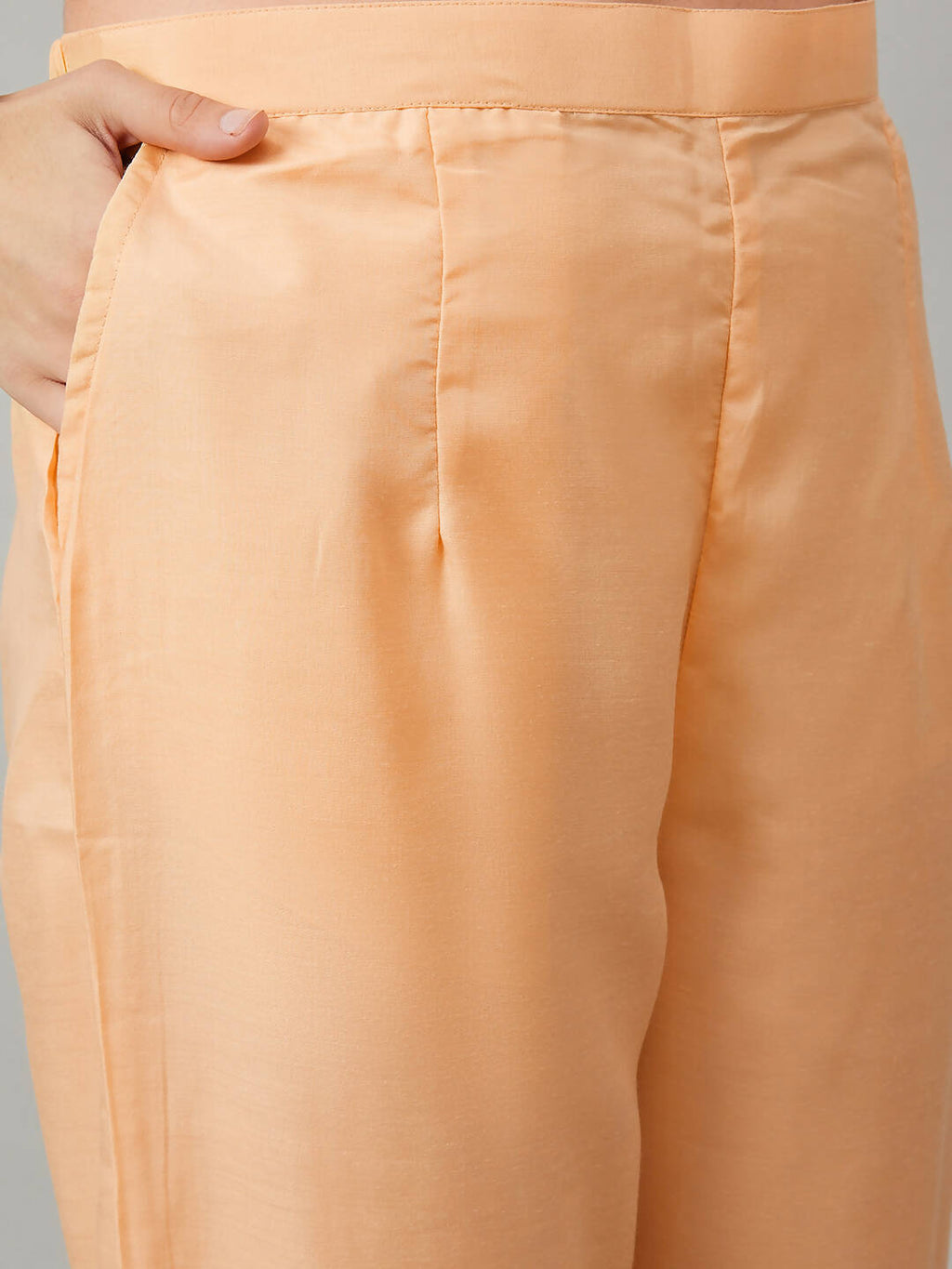 Orange Organza Embroidered Kurta with Bottom & Dupatta - Salimar
