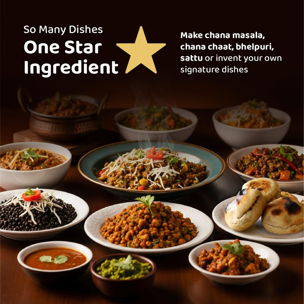 Dehaat Honest Farms Unpolished Kala Chana - Pesticide Free