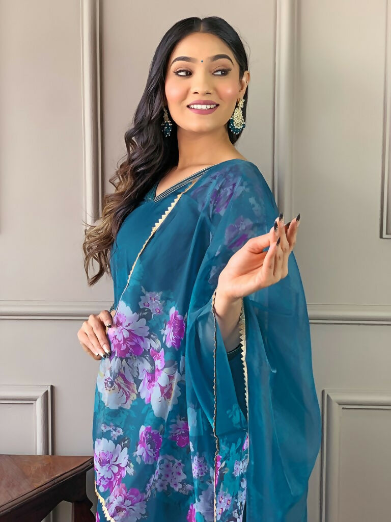 Partywear Designer Tebby Rama Stitched Suit With Dupatta - Tanisha