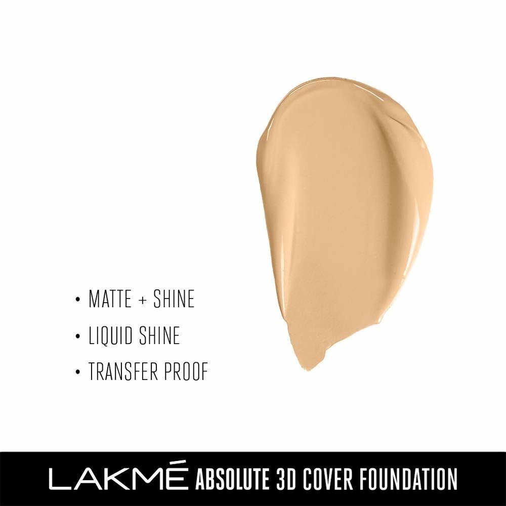 Lakme Absolute 3D Cover Foundation - Warm Crème (15 Ml)