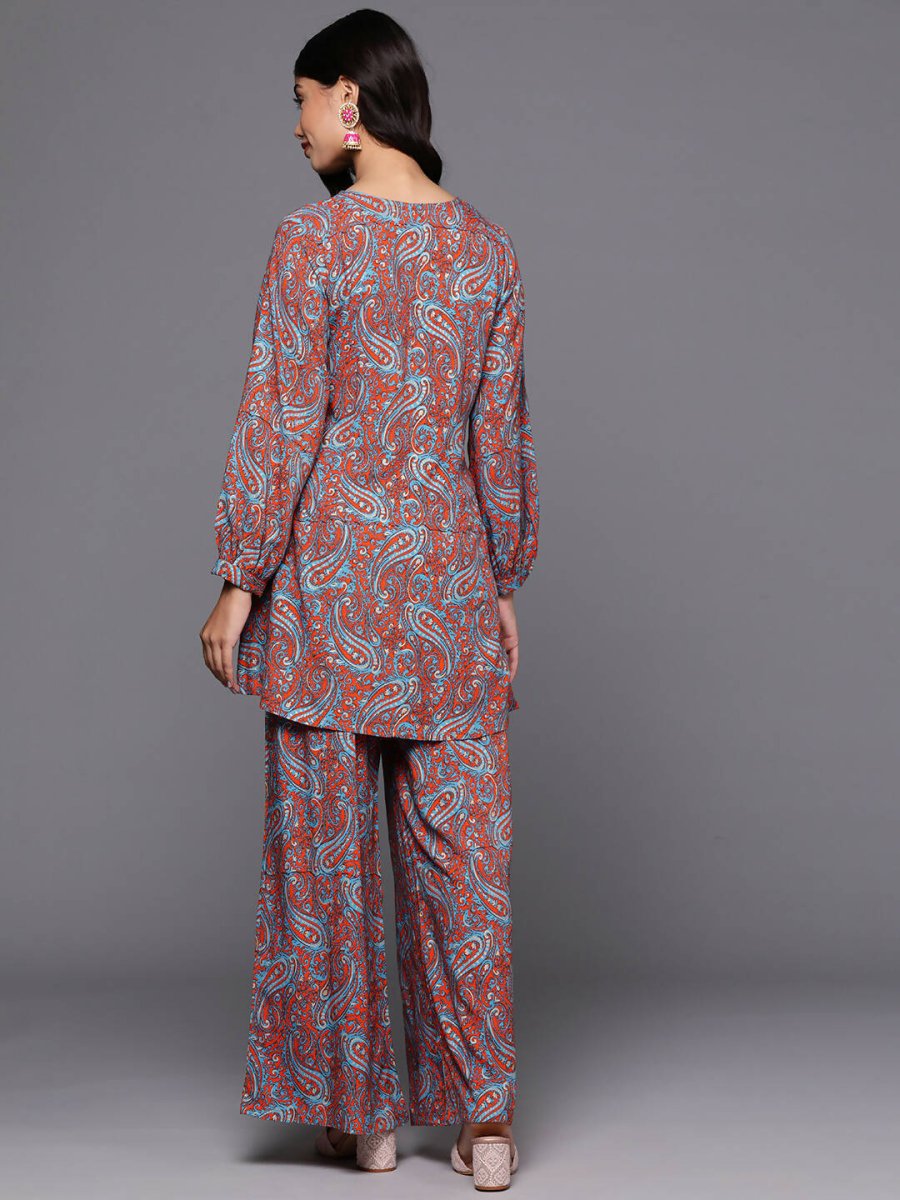 Ahalyaa Women's Traditional Wear Co-ods - Teal Blue