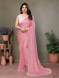 Designer Partywear Pink Banglor Fancy Saree - Kanak