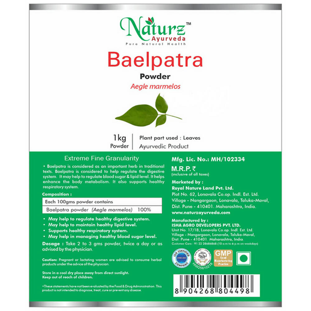 Naturz Ayurveda Baelpatra Powder