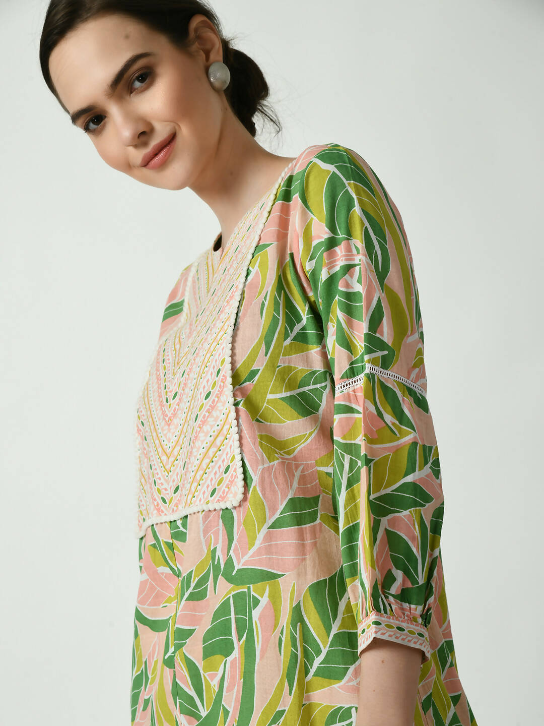 Myshka Women's Multi A-Line Kurta & Palazzos