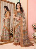 Partywear Designer Coffee Kota Doriya Fancy Saree - Dyuti