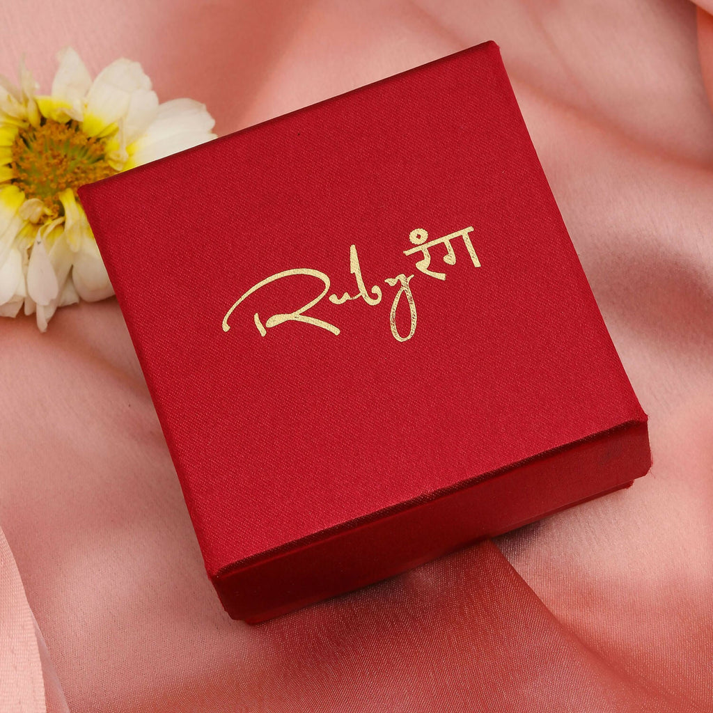 Round Kundan Studs (Gold) - Ruby Raang