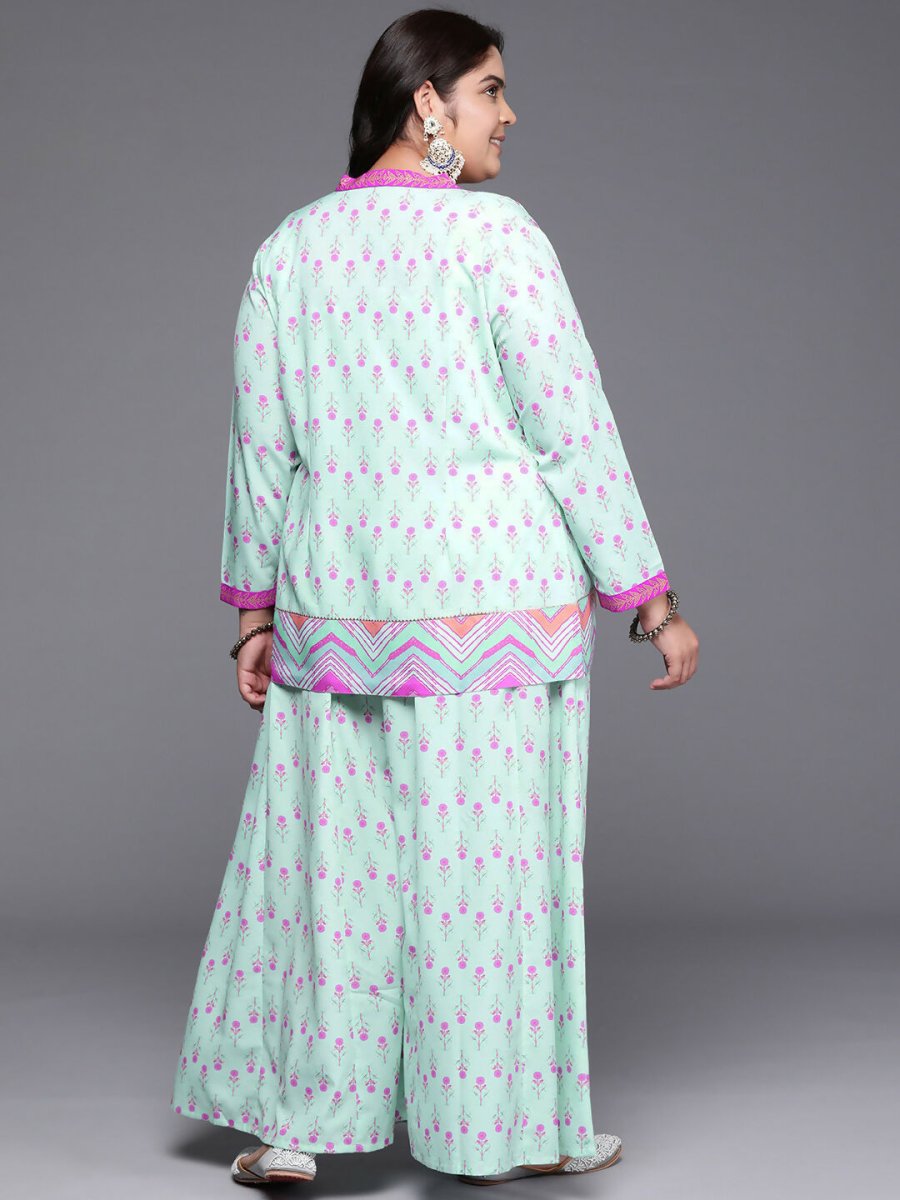 Ahalyaa Women's Traditional wear Co-ords - Blue