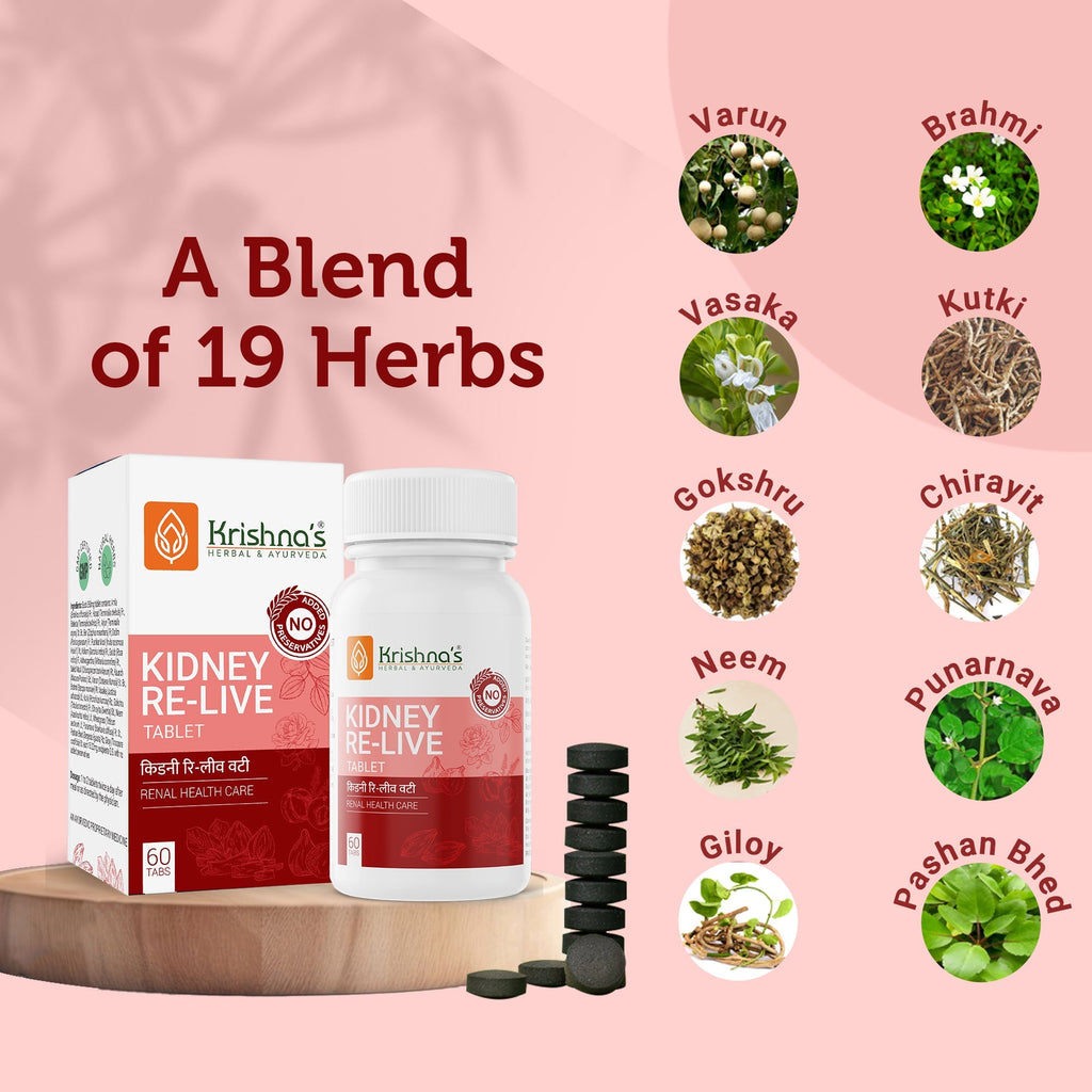 Krishna'S Herbal & Ayurveda Kidney Re-Live Tablets
