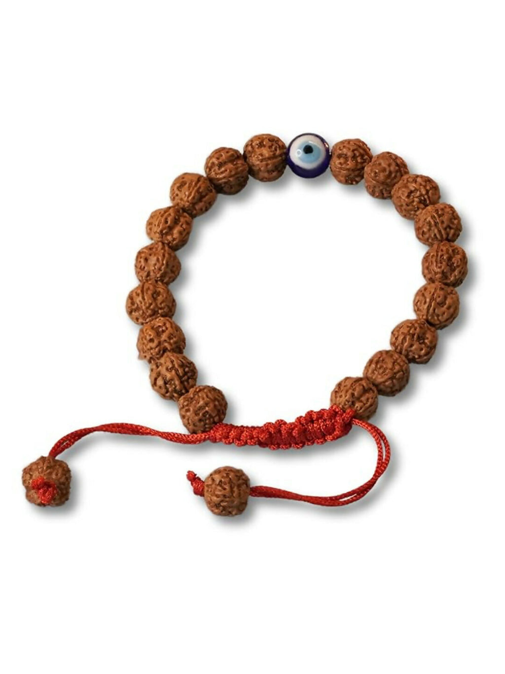 NVR Authentic 5 Mukhi Rudraksha Evil Eye Tie Up Band
