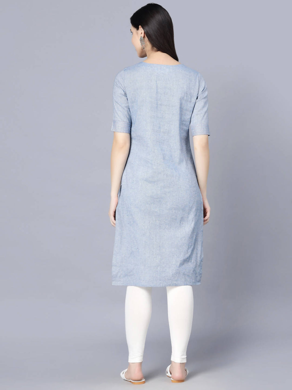 Myshka Women Blue Kurta