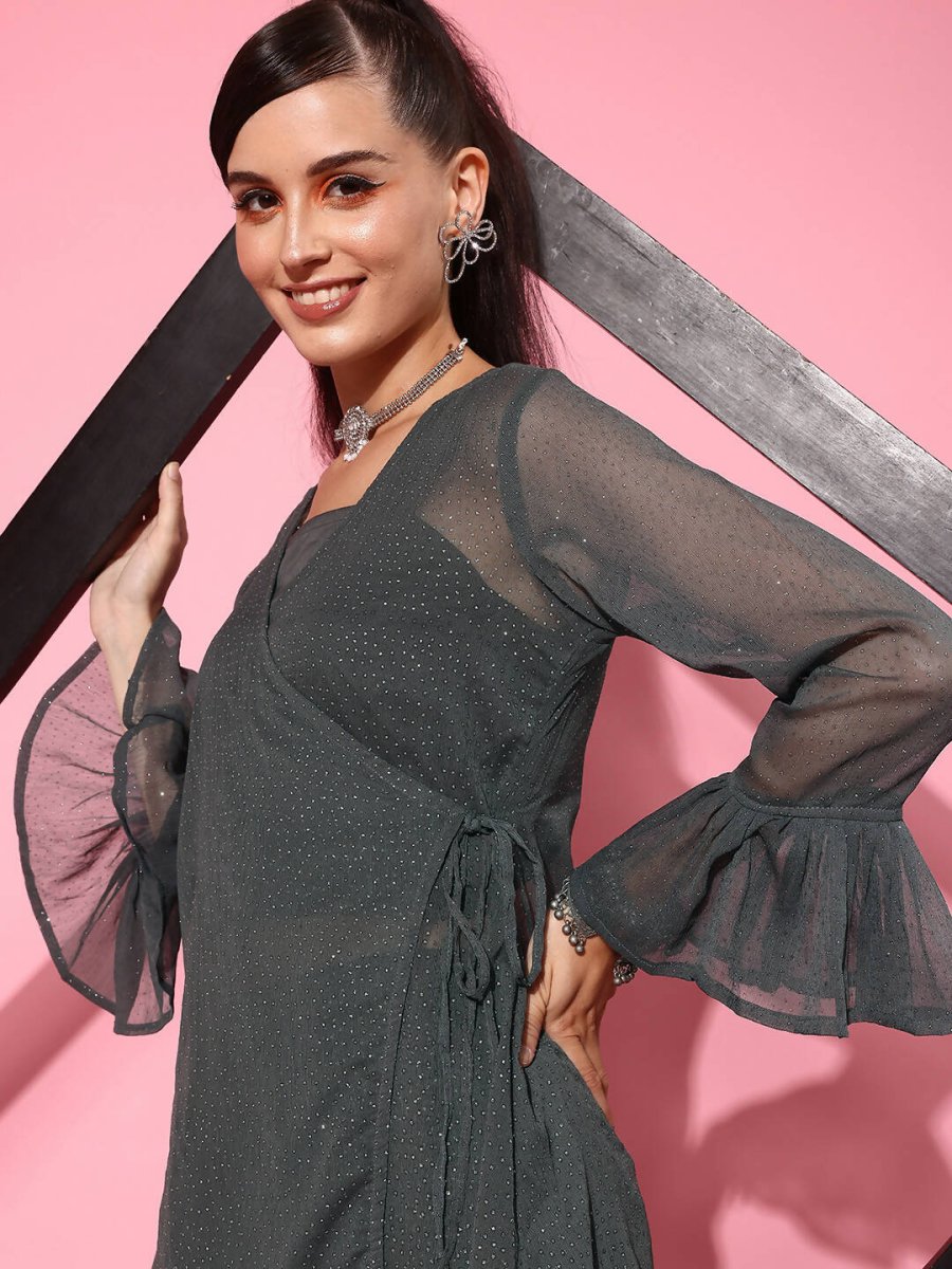 Ahalyaa Women's Traditional Wear Co-ods - Grey