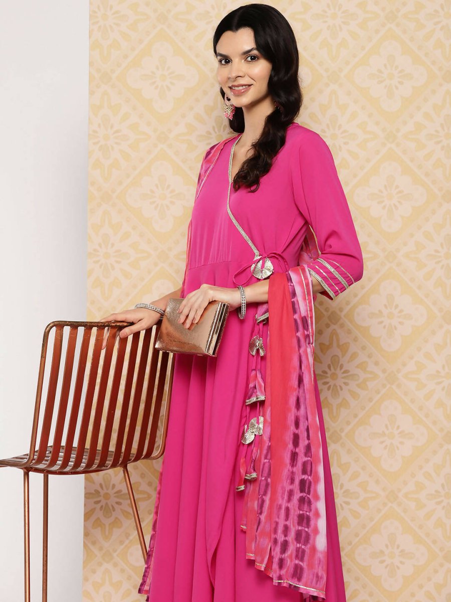 Ahalyaa Women's Traditional wear Kurta Set - Pink