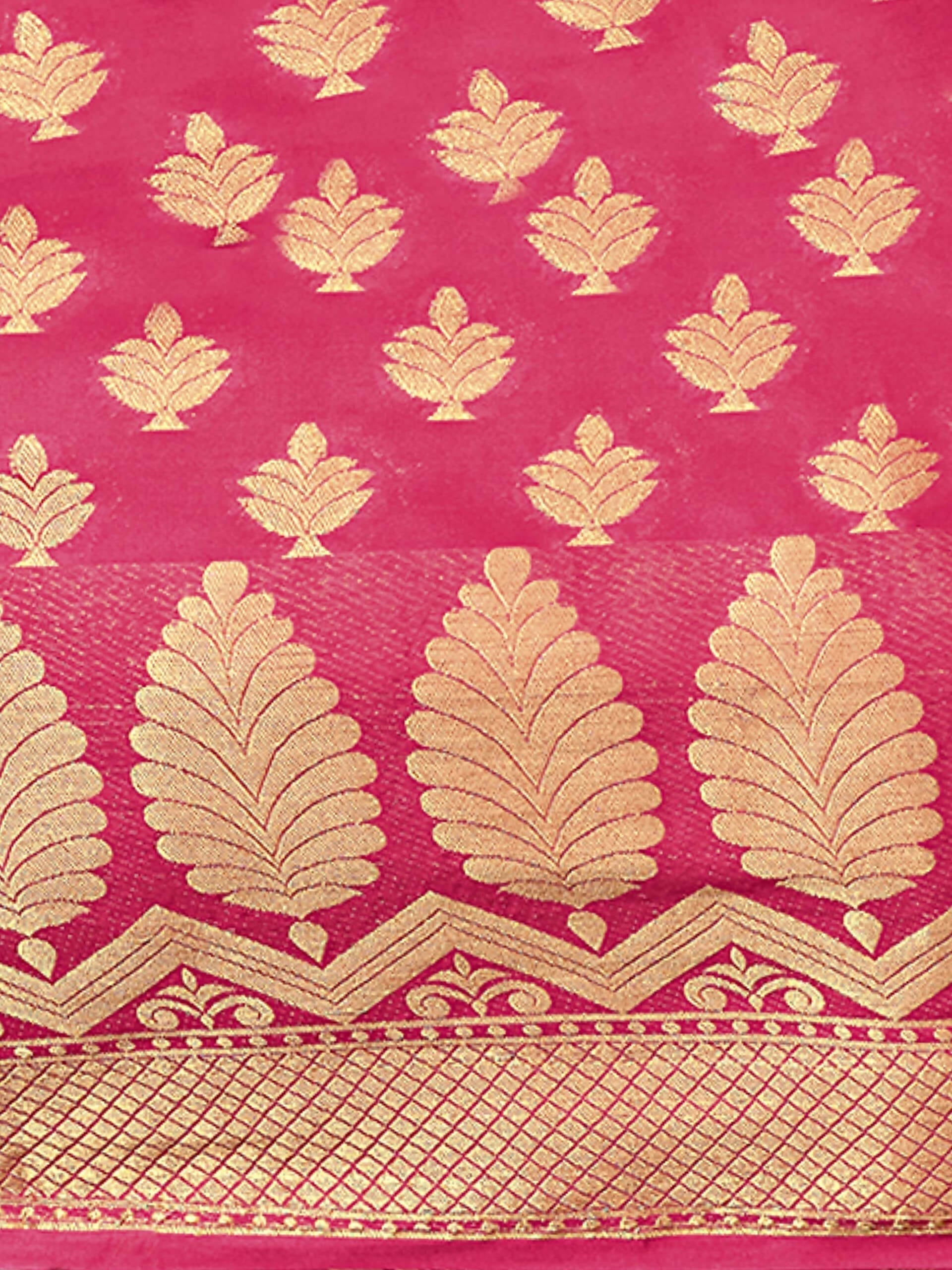 Mimosa Women's Mysore Silk Pink Saree