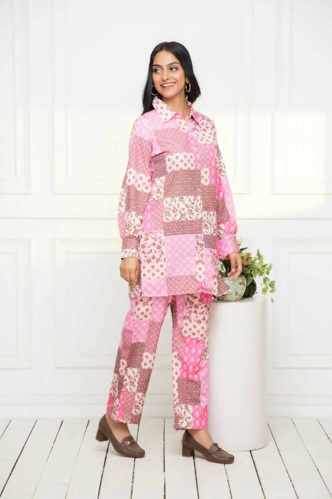 Myshka Multi-Printed Women Bling & Sparkly Co-Ords