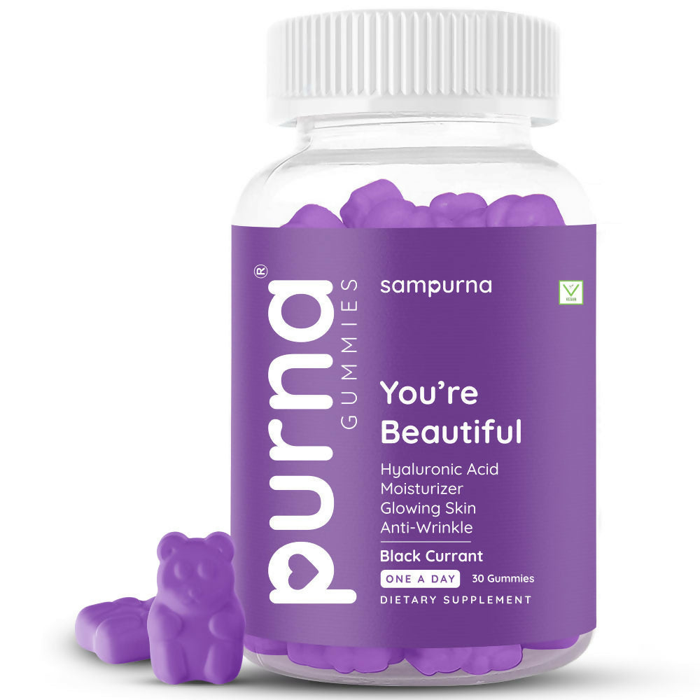 Purna Sampurna You're Beautiful Hyaluronic Acid Gummies - Black Currant