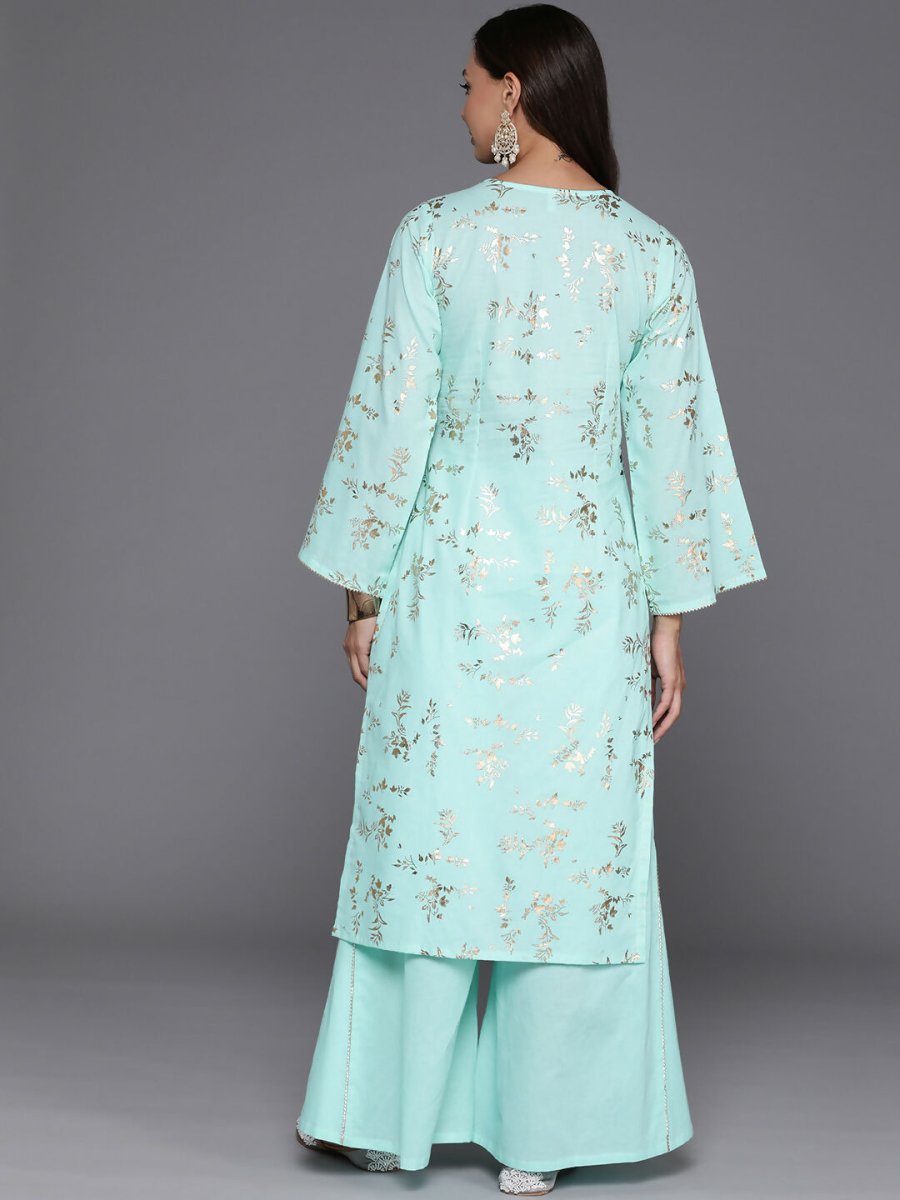 Ahalyaa Women's Traditional wear Kurta Set - Summer Blue