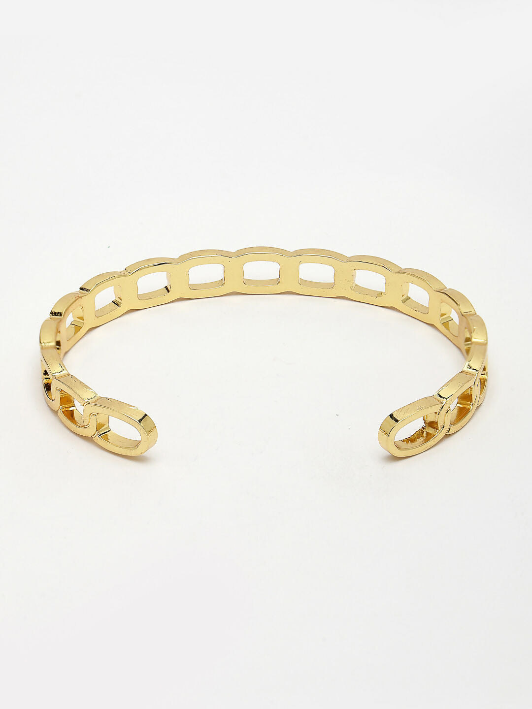 NVR Men's Set of 2 Gold & Black Rhodium-Plated Metal Cuff Bracelet