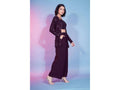 Maroon Georgette Sequence With Thread Designer Co-Ord Set - Flory