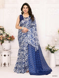 Designer Partywear Blue Khadi Fancy Saree - Kanak