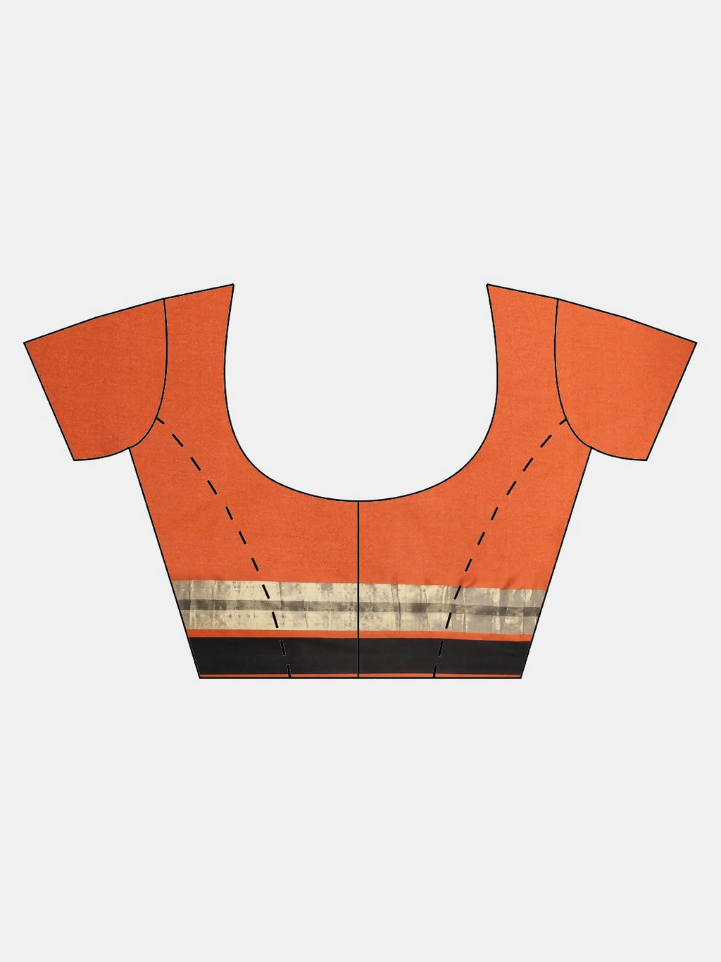 Saree Mall Rust Orange Solid Saree