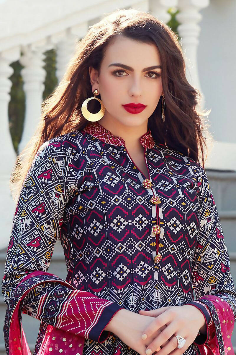 Partywear Designer Dark Blue Heavy Soft Killer Silk Salwar Suit - Anbazaar
