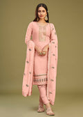 Blush Peach Swarovski Work & Embroidered Eid Wear Salwar Suit - Emponline