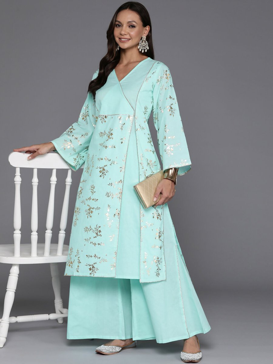 Ahalyaa Women's Traditional wear Kurta Set - Summer Blue