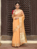 Shree Shyam Fashion Orange Cotton Saree