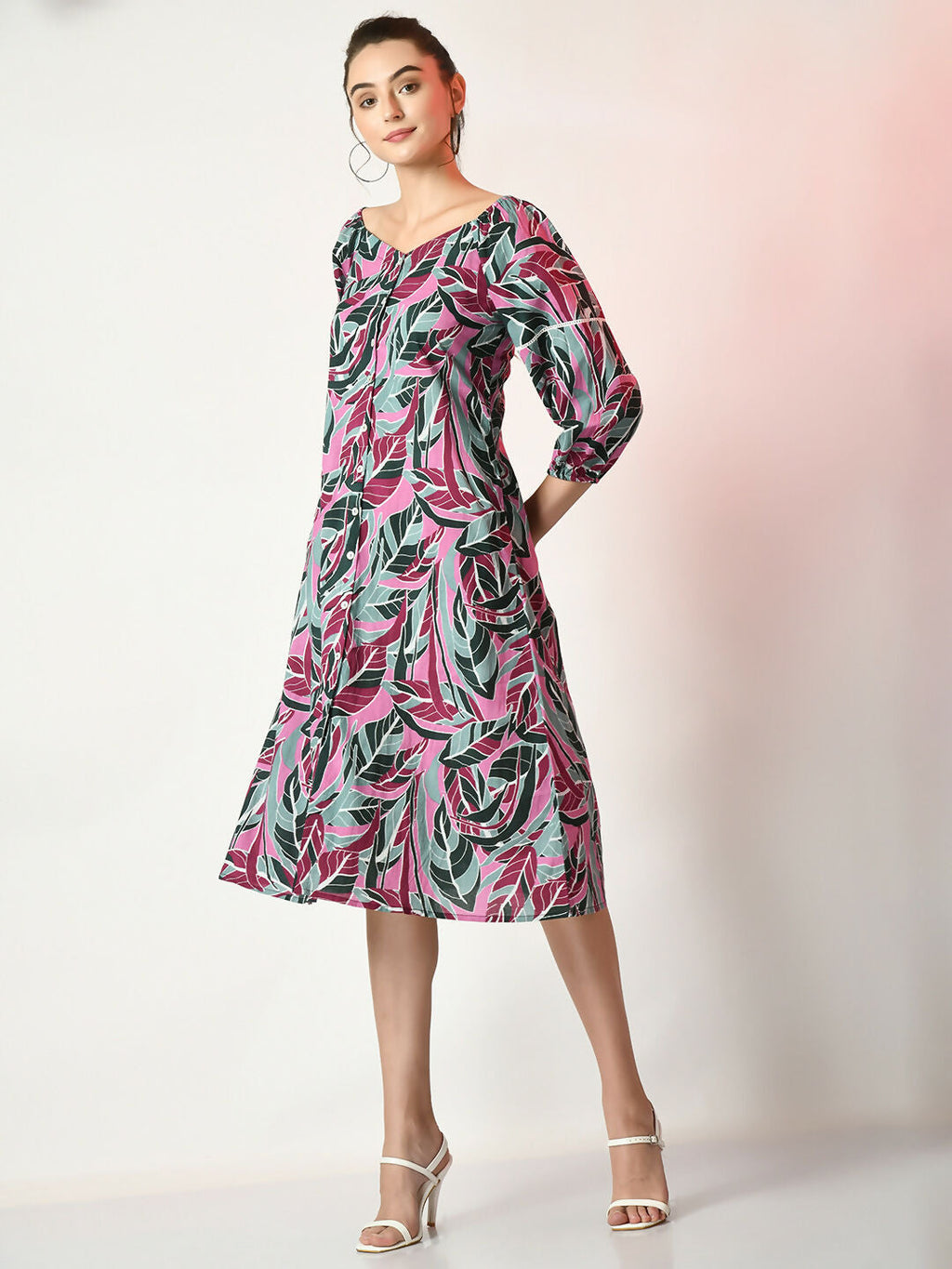 Myshka Women's Multi Printed Dress