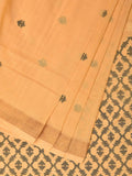Light Yellow Uppada Cotton Handloom Saree with Jamdani Pallu Design - Global Threads