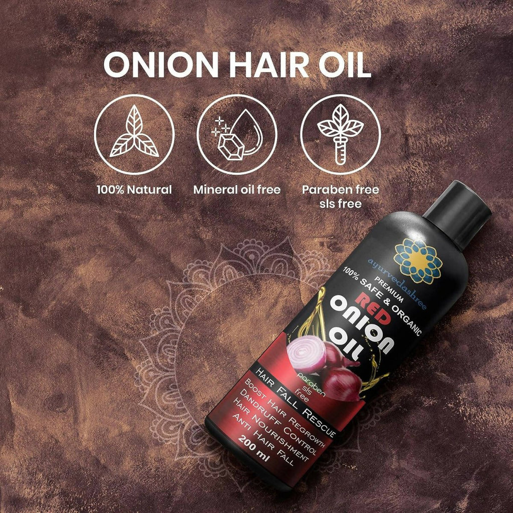 Ayurvedashree Red Onion Oil For Growth