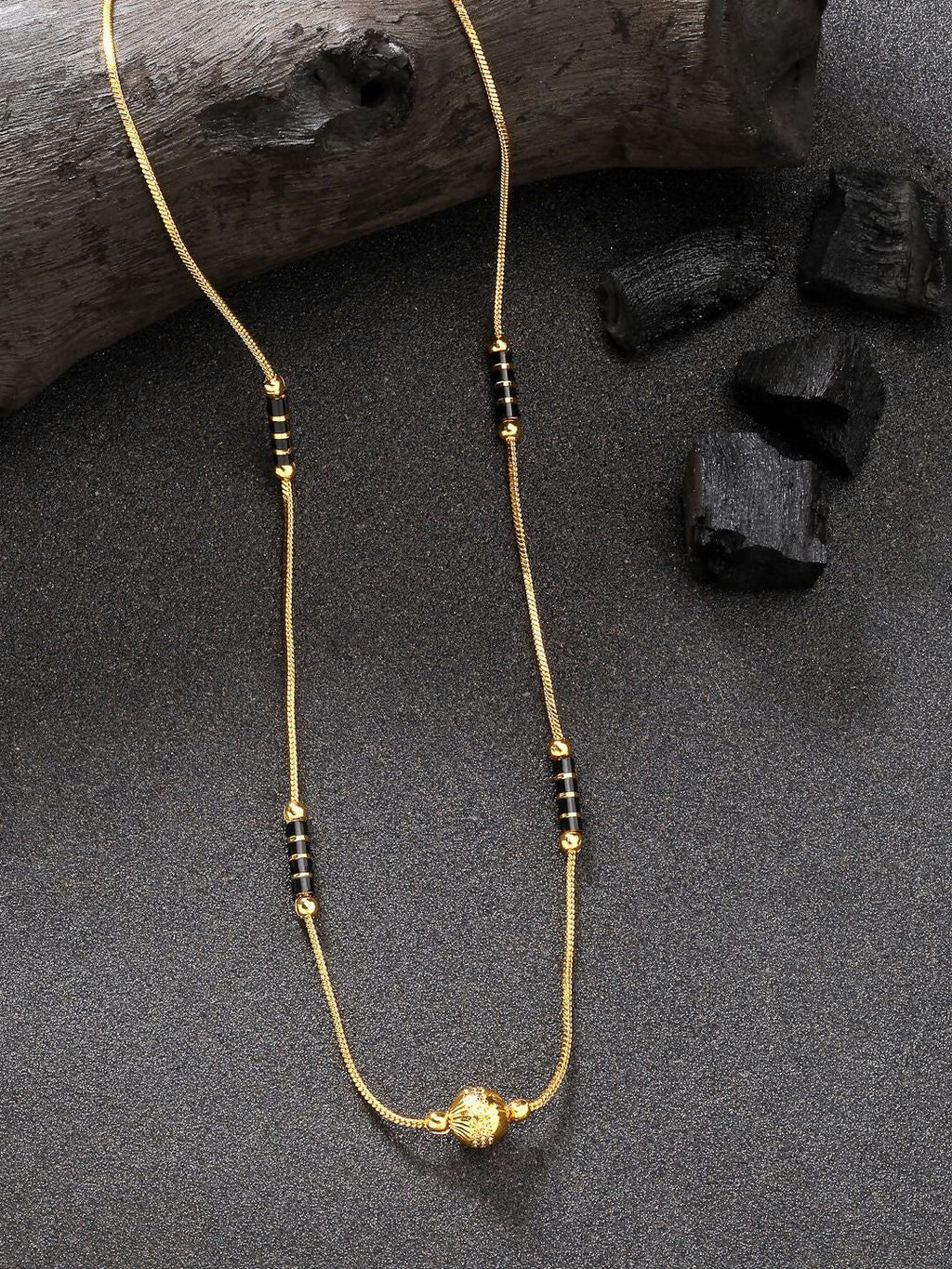 NVR Women's Gold-Polished Mangalsutra
