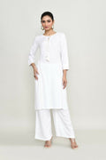 Joban Fashion White Rayon Tunic