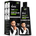 VCare Super Eazzy Hair Color Shampoo for Women and Men - Natural Black