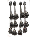 MS Fashion India Kashmiri Triple Jhumka Hanging Earrings