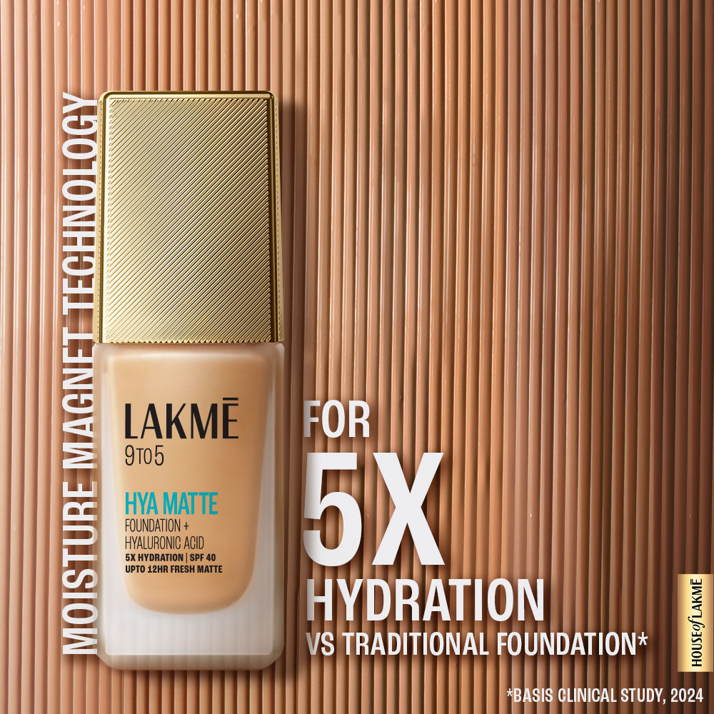 Lakme 9to5 Hya Matte Foundation + Hyaluronic Acid - Cool Ivory