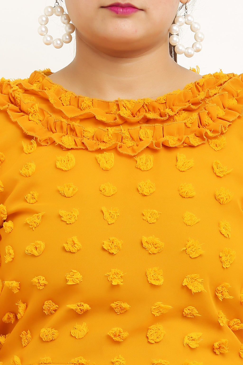 PAVONINE Buta-Design Mustard Dress For Girls & Women