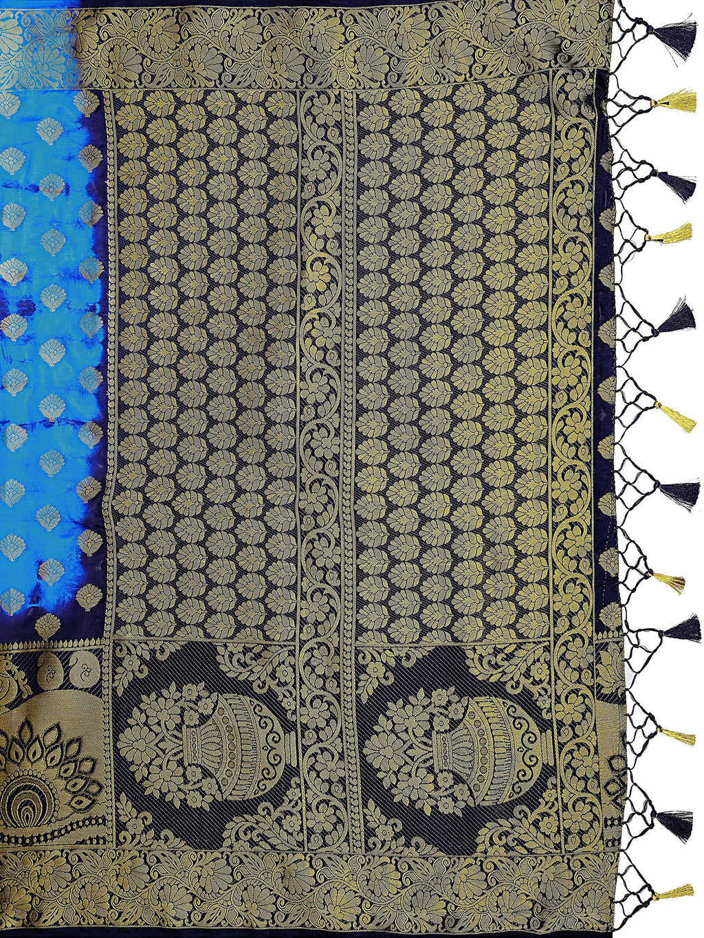 Mimosa Women's Banarasi Art Silk Multicolor Saree