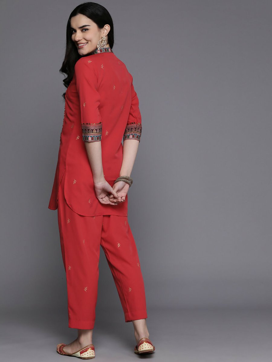Ahalyaa Women's Traditional Wear Co-ods - Red