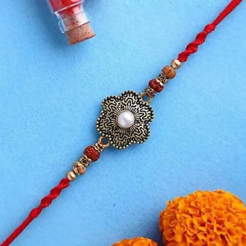 Meenakari Rakhi & Assorted Dry Fruits Jars