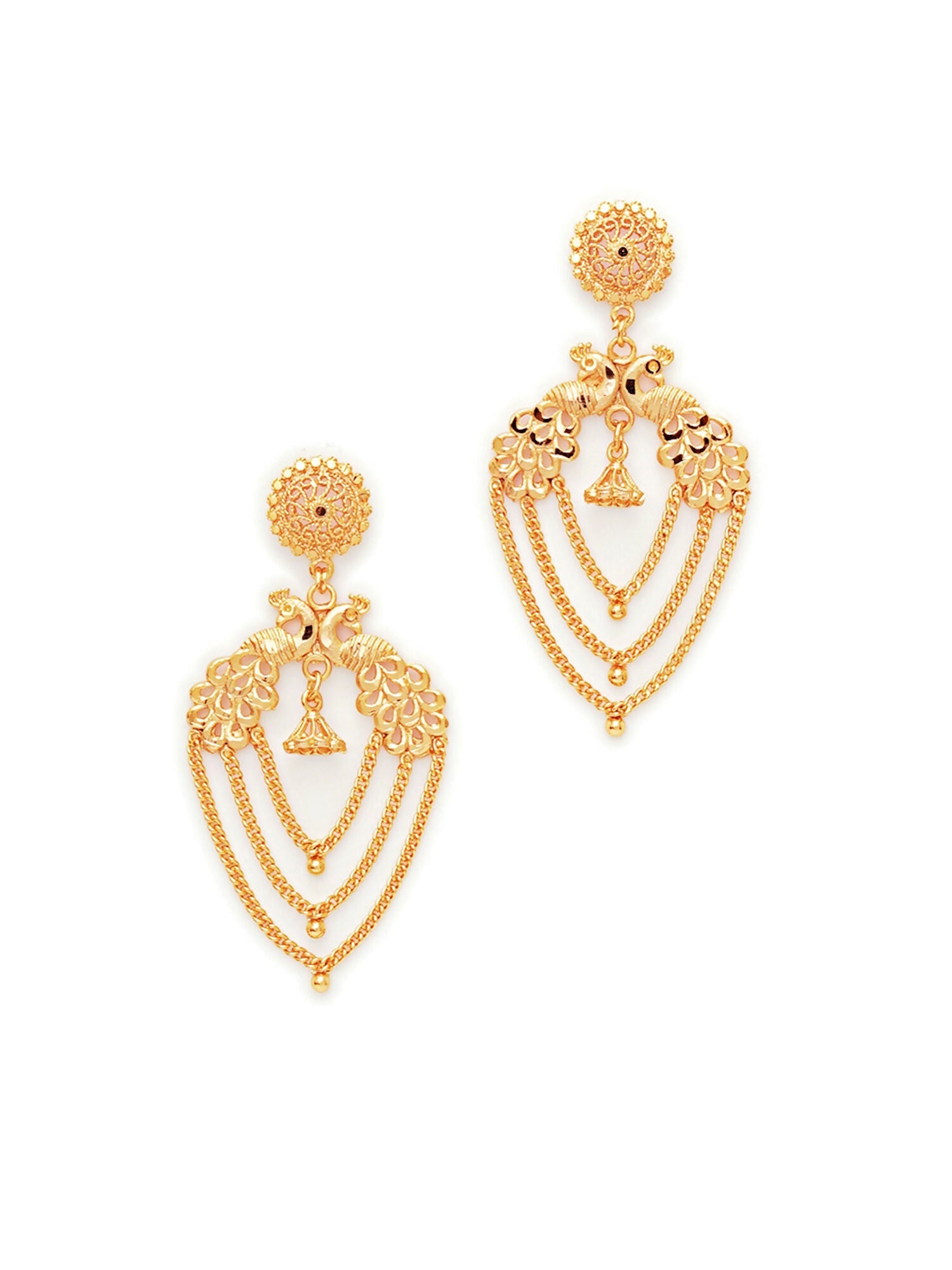 Golden Earrings (Gold) - Ruby Raang