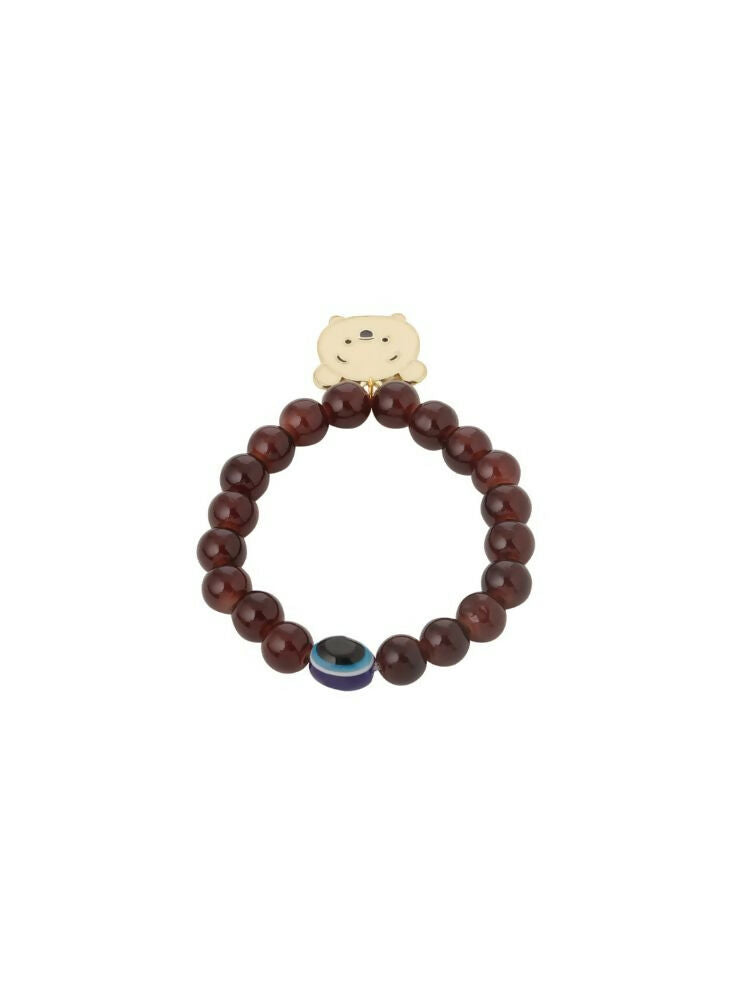 NVR Men & Women Brown Artificial Beads Stylish Bracelet