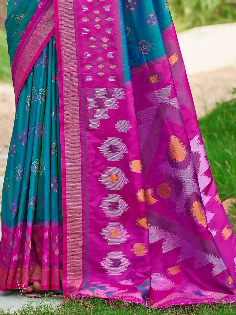 Shree Shyam Fashion Sea Green Soft Silk Saree